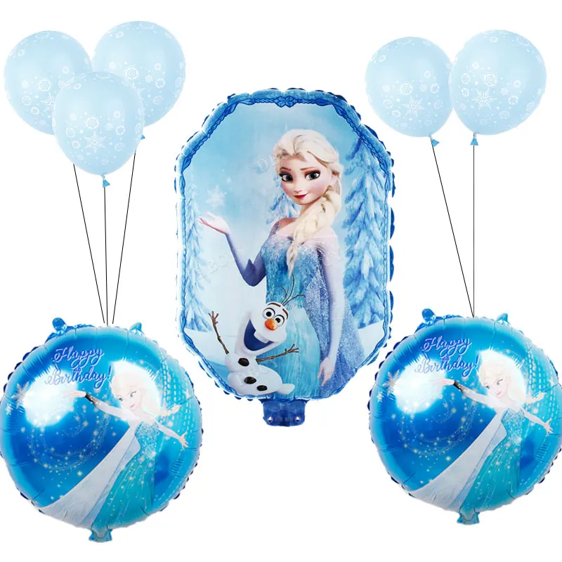 9 unids/set Baby shower girl foil globos Disney Frozen princess elsa balloon cumpleaños fiesta decoraciones niños juguetes globos 9 unids/set Baby shower girl foil globos Disney Frozen princess elsa balloon cumpleaños fiesta decoraciones niños juguetes globos
