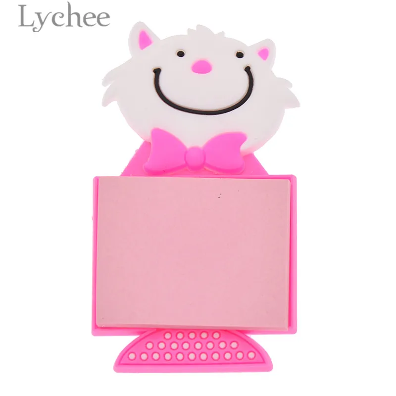 Lychee Kawaii животные дизайн Note бумажный магнит на холодильник прекрасный кот магнит на холодильник украшение для дома кухни - Цвет: 2