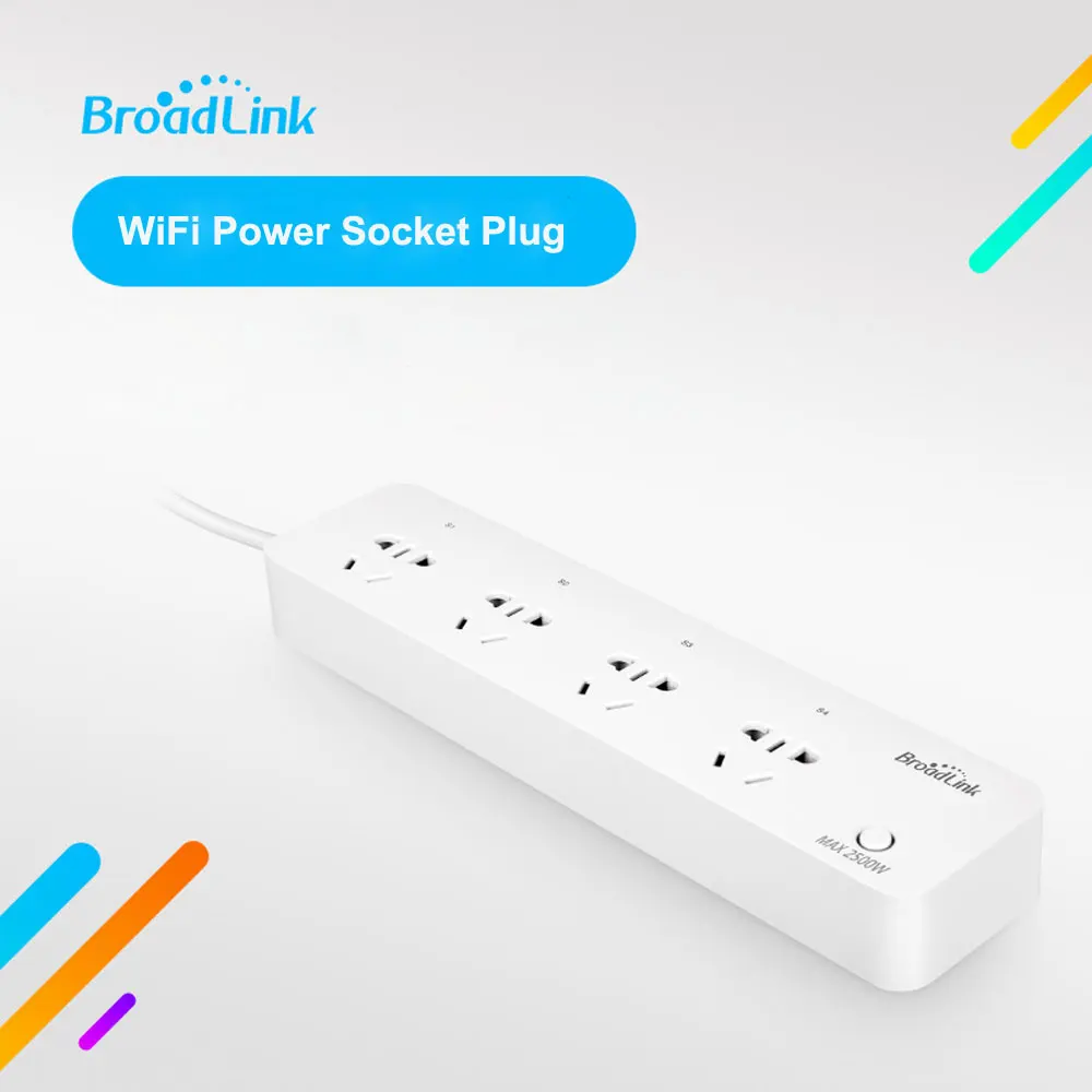 Broadlink MP1 WiFi розетка 4 розетки удлинитель с адаптером EU/US/UK/AU приложение пульт дистанционного управления для умного дома