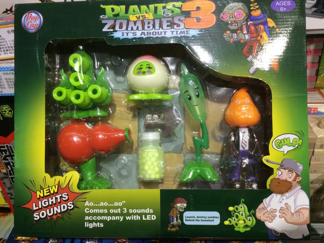 Забавные Растения против Zombied садовая война Peashooter ABS экшн-фигурка модель подарки