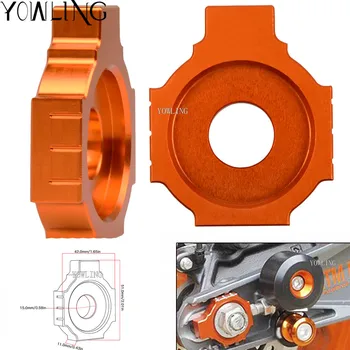 

Orange CNC Rear Axle Spindle Chain Adjuster Blocks For KTM RC125 RC200 RC390 2014-2017 125 200 390 Duke 2011-2017