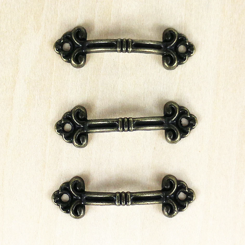 Small mini antique carved High quality wooden box furniture drawer