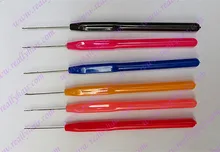 20pcs pack Plastics Handle Pulling Needle Micro Rings Nano Rings Loop Needle Hair Extensions Hair Extension