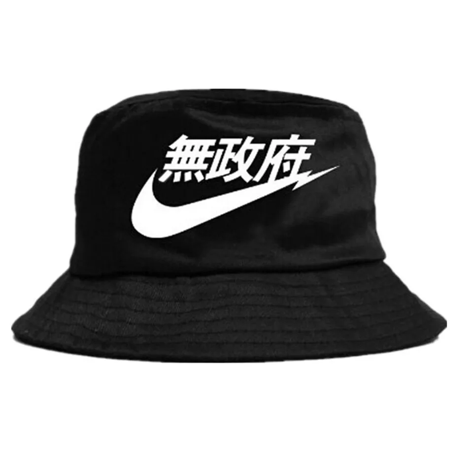 Dongking الأزياء الصينية طباعة دلو القبعات للرجال الهيب flodable gorras أبيض أسود Dongking الأزياء الصينية طباعة دلو القبعات للرجال الهيب flodable gorras أبيض أسود