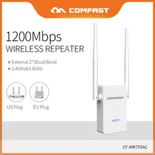 Comfast 1200 Мбит/с двухдиапазонный 2,4& 5,8G wifi ретранслятор точка доступа беспроводной Wi-Fi расширитель диапазона wifi усилитель сигнала CF-WR755AC