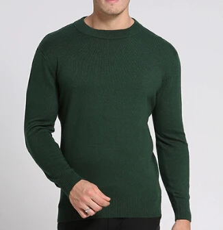 Новое поступление мужские модные кашемировые пуловеры основные горячие продажи свитера кашемировая смесь с фабрики OEM DFP939 - Цвет: Omogreen