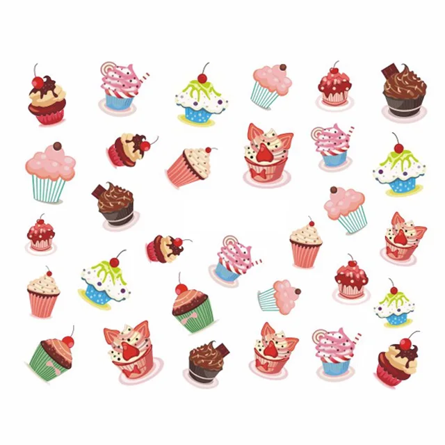 Cupcakes Nail Art Gallery