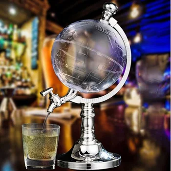 

Creative Globe Wine Separator Drink Dispenser Beer Can Dispenser for Bar KTV Hotel Entertainment Bartender Bar Beer Cup Decor