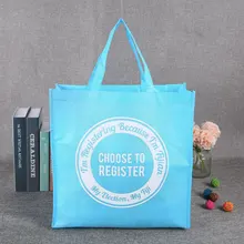 100 шт/партия печать логотипов под заказ Нетканые хозяйственные сумки, используемые для продвижения/Giift/рекламы и покупок