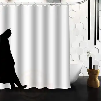 

Hot Custom Shadow Of Batman Shower Curtain 48x72 60x72 66x72 Bath Curtain
