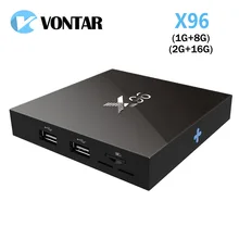 Genuine VONTAR X96 Amlogic S905X Quad Core Android 6.0 TV Box 4K 2GB 16GB 2.4G Wifi HD 2.0A Smart TV Box Media Player