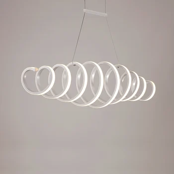 

Modern led Pendant Light for Kitchen Dining Room White Pendant Lamp for Coffee House Bedroom Suspension Hanging Ceiling Lamp