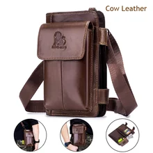 LAOSHIZI LUOSEN поясная сумка из натуральной кожи Маленькая сумка через плечо мужская сумка для телефона сумки сигарета флип чехол