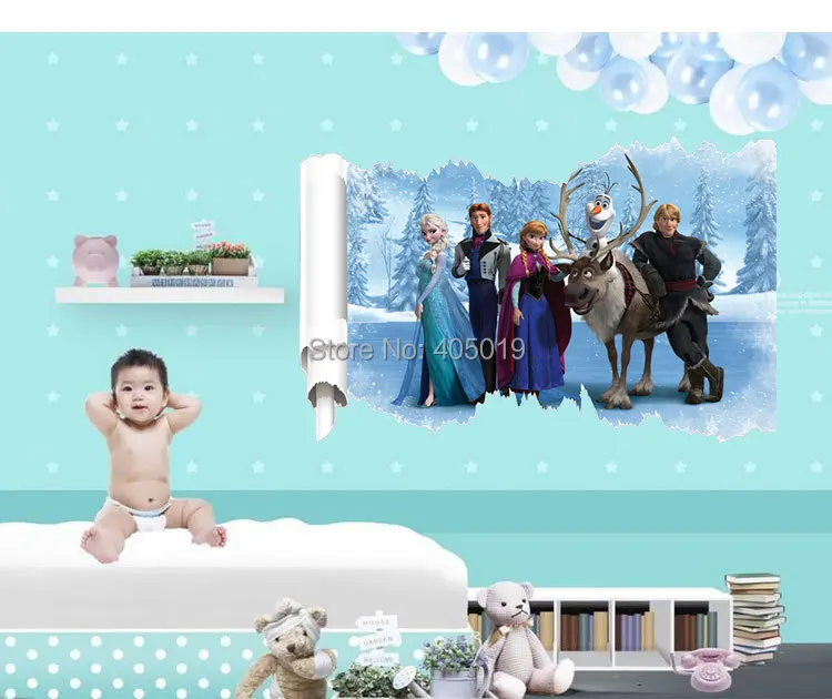 Aliexpress.com: comprar reina de la nieve pegatinas de pared para ... Cuartos de frozen