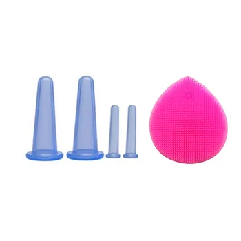 

Silicone Facial Eyes Massage Vacuum Cupping Cup Anti Cellulite For Face Neck Back Eyes Massage Cans Suction Massager Facial Care
