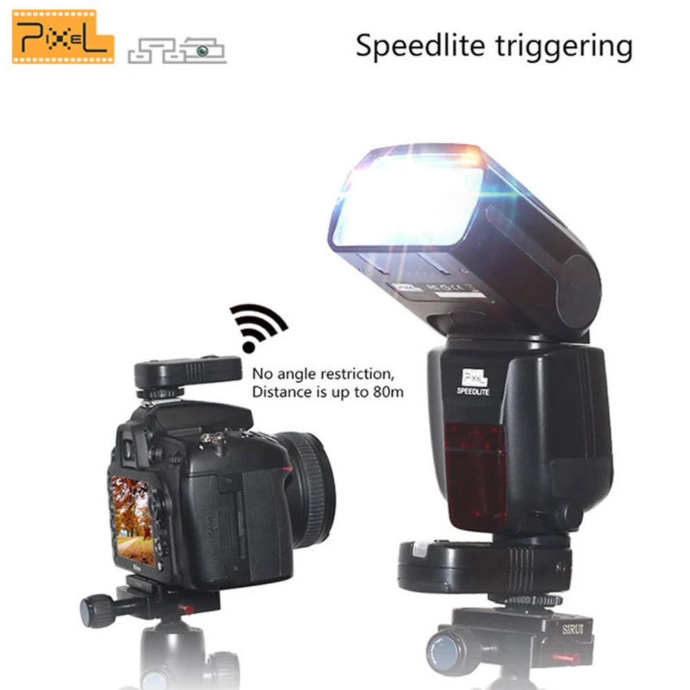 Pixel X800C Стандартный ttl HSS Беспроводная вспышка Speedlite и TF-361 беспроводной флэш-триггер для Canon 70D 300D 1000D 1100D DSLR камеры