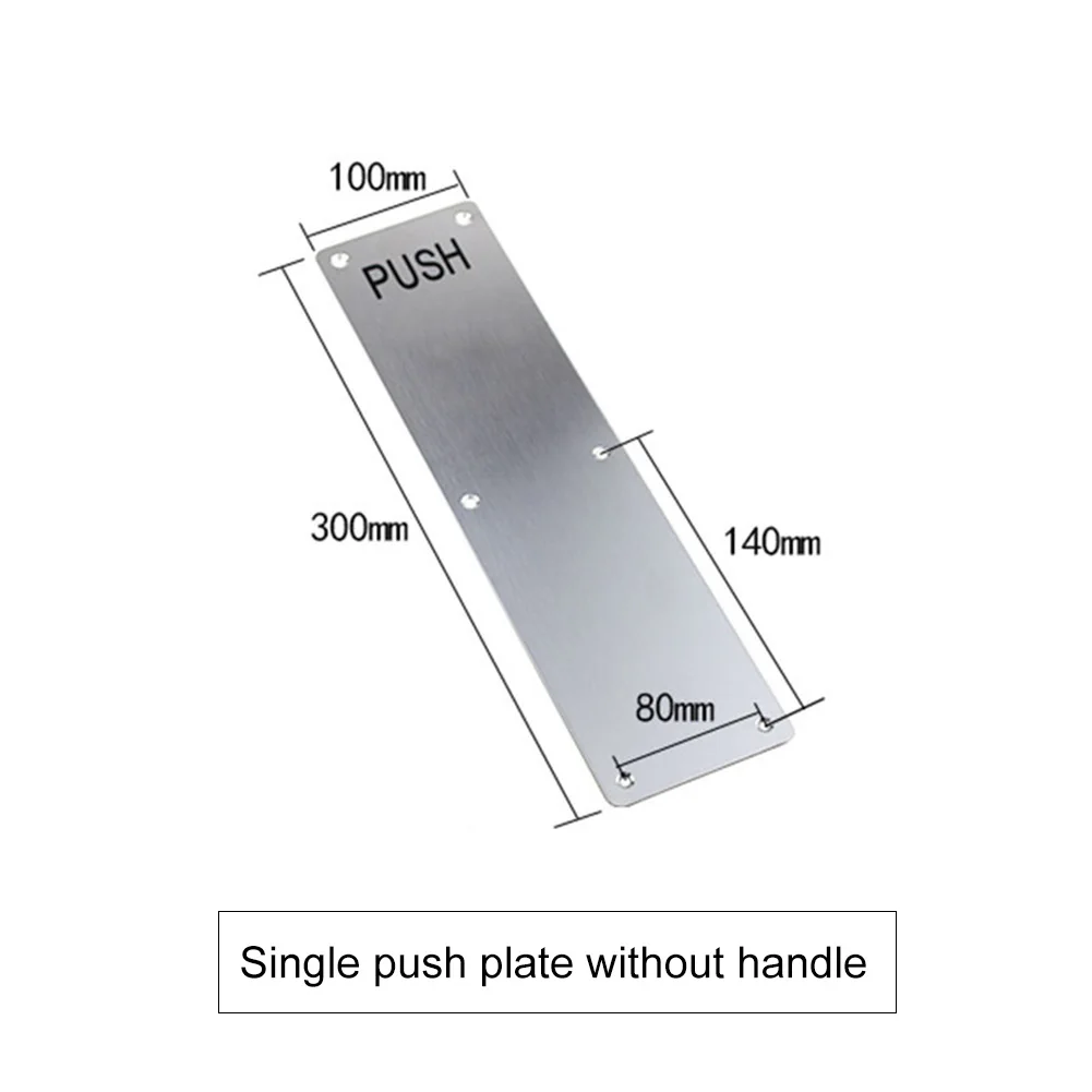 

High Stainess Steel Door Handle Pull Push Plate Commercial Door Handle for Offices Hotels Cafe LG66