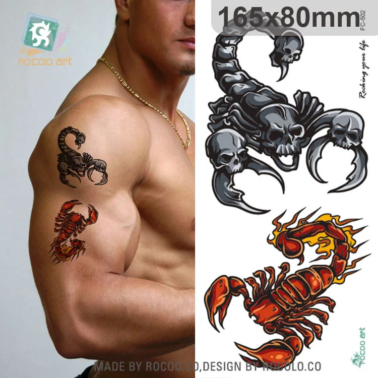 Winning Skull Scorpion Tattoo