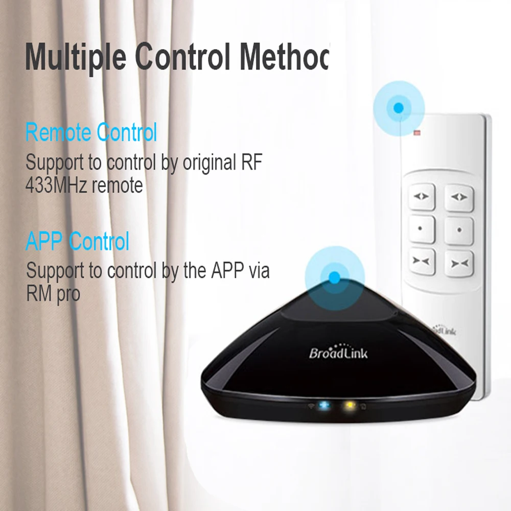  Broadlink Smart Electric Curtain Motor Intelligent Wireless Wifi RF Remote Control Motor Compatible