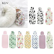 Детское Пеленальное Одеяло, кепка для новорожденных, кокон, хлопковые пеленки, детский конверт, спальный мешок, постельные принадлежности