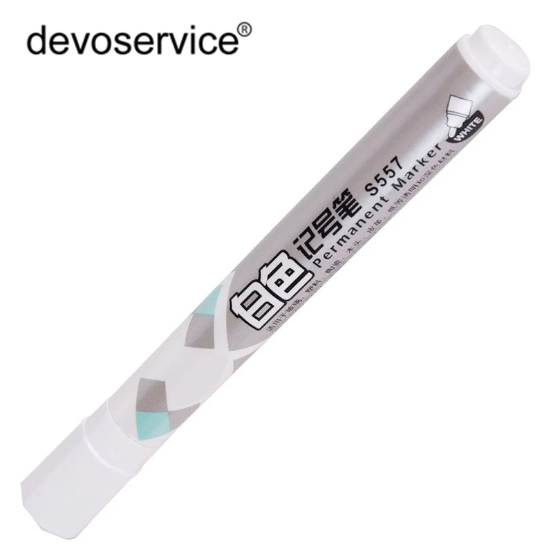 Portable White Permanent Marker Pens Chalk Blackboard Glass Window Car