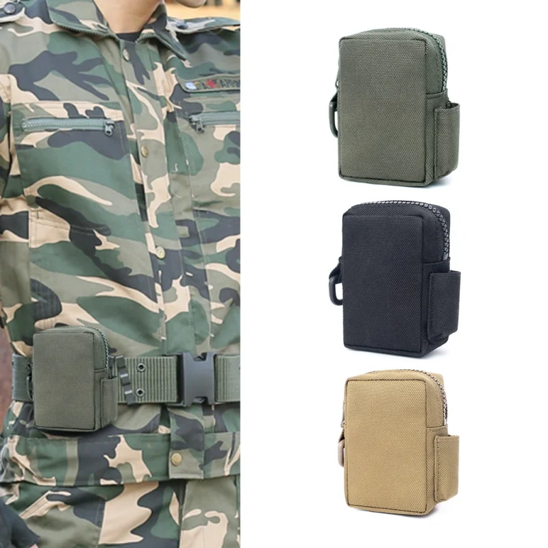 Tactical Molle EDC Pouch Utility Gadget Belt Waist Bag 1000D Military Equipment Waterproof Hiking Bags Camping Equipment