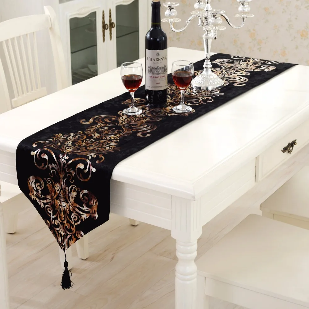 Flocking Bronzing Simulation Silk Cloth Classical Western Table