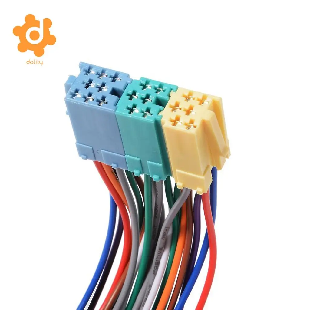 Mini ISO 20Pin Plug Extension CD Harness Cable Adapter for VW Audi A2 A3 A4