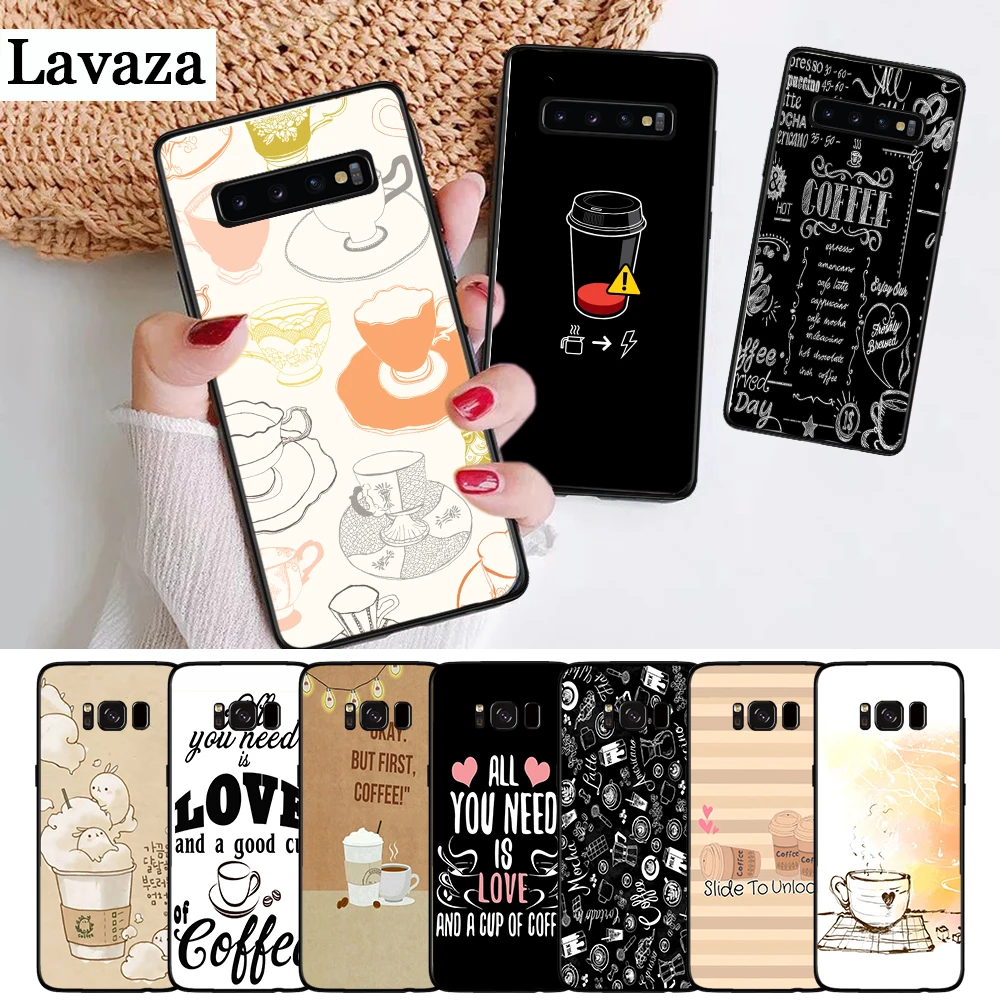 

Lavaza coffee time Silicone Case for Samsung S6 Edge S7 S8 Plus S9 S10 S10e Note 8 9 M10 M20 M30