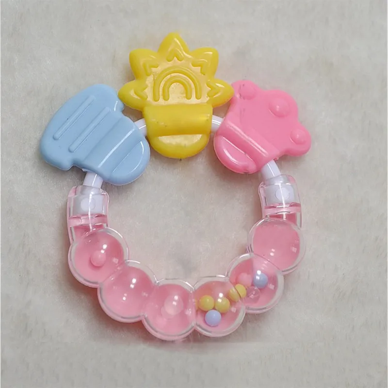 Развивающая детская игрушка для прорезывающихся зубов с героями мультфильмов зубы кусаются для малышей погремушка игрушка для кровати колокольчик силиконовый Колокольчик колокольчик Jingle Toys#25