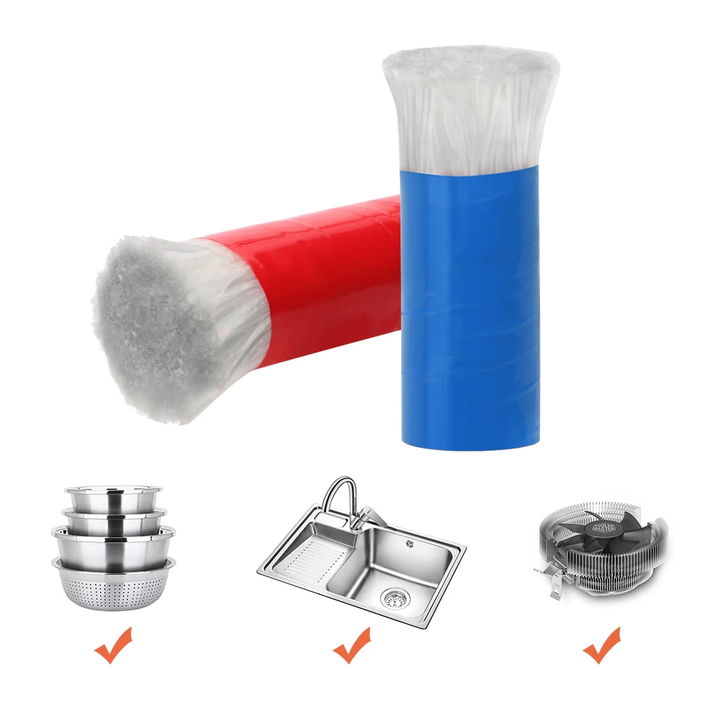 

NICEYARD 2Pcs/Set Magic Stick Metal Rust Remover Pot Kitchen Cooking Cleaning Tool Stainless Steel Brush Cleaning Brush