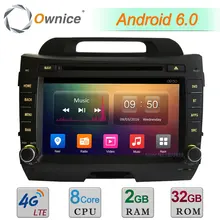 Octa core 2 ГБ Оперативная память 32 ГБ Встроенная память 8 “4 г WI-FI Android 6.0 dab BT автомобиля DVD Радио стерео-плеер для Kia Sportage R 2011-2015 GPS навигации