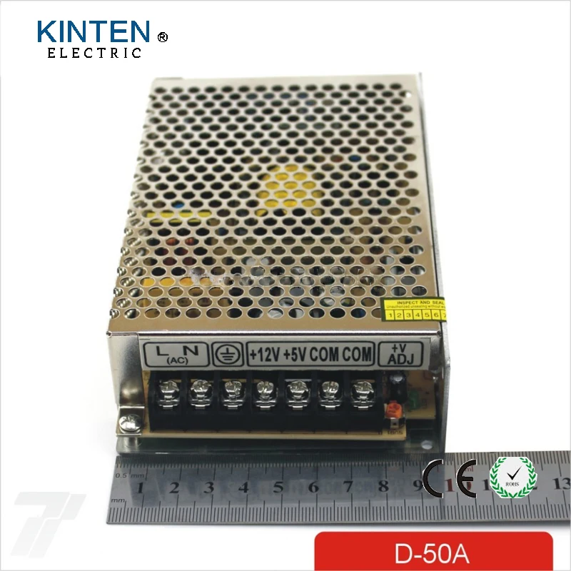

50W Dual output 5V 12V Switching power supply AC to DC SMPS