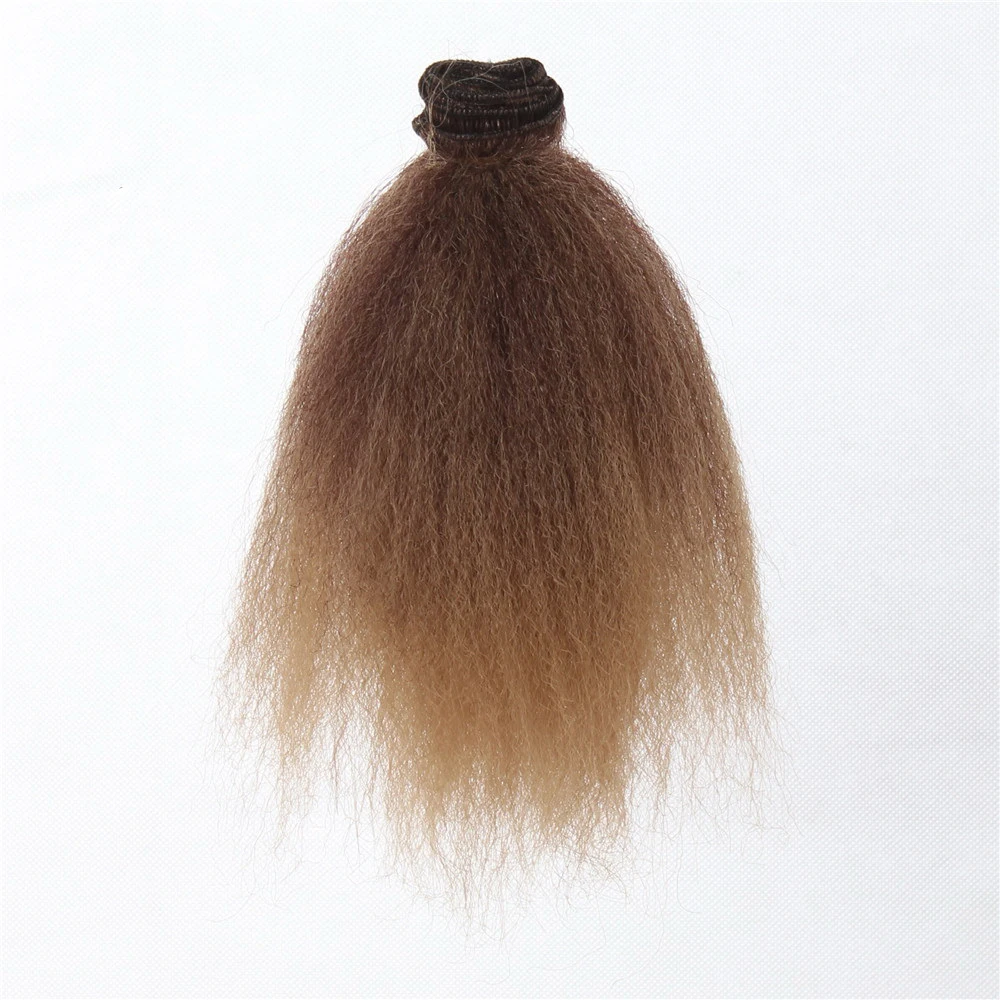 New Fashion 15100cm DIY Mini Tresses Doll Wig High Temperature Material Curly Hair Perm Wig For BJD Doll Accessories (8)