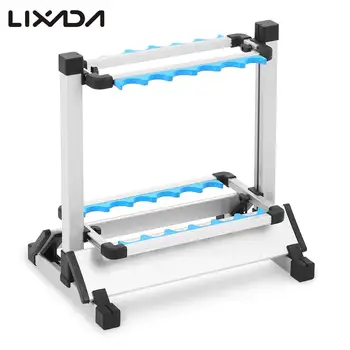 

12 / 24 Fish Rod Rack Fishing Rod Support Lightweight Aluminum Alloy Fishing Rod Pole Stand Shelf Mount Fishing Tackle Holder