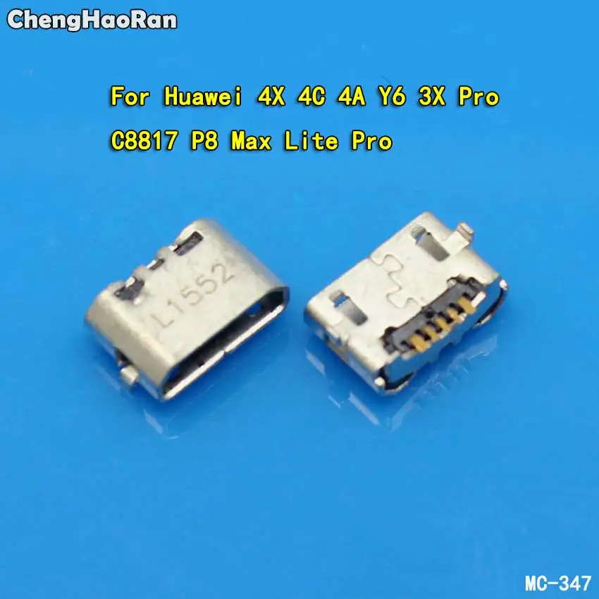 ChengHaoRan Micro USB 5pin Jack обратный бык рога зарядки порт Разъем для huawei 4X Y6 4A 4C C8817 P8 Max Lite Pro