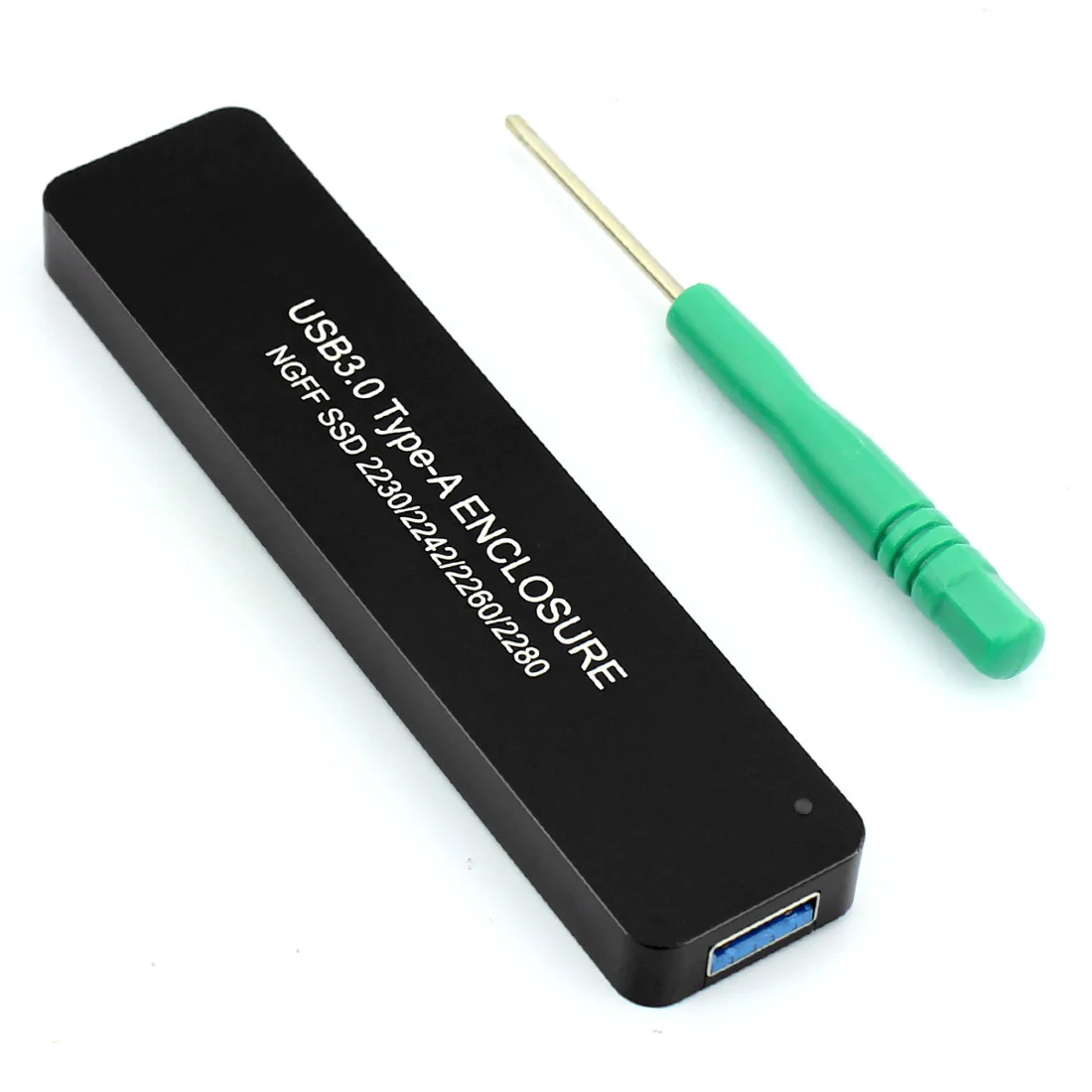 

LM-881U USB3.0 TYPE-A TO NGFF SSD Enclosure USB Enbedded for NGFF SSD Hard Disk adapter 2230/2242/2260/2280