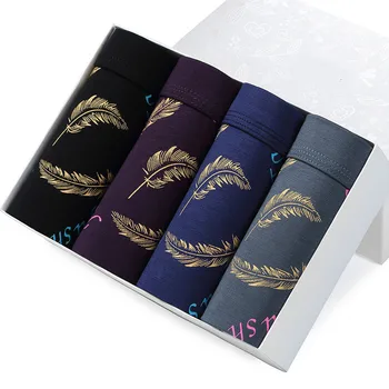 

Shorts Mens 4Pcs\Lot Underwear Soft Boxers Cotton Boxer Men Solid Boxer Shorts Plus Size Boxers Mens Underwear