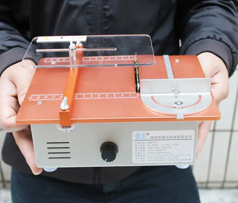 Mini Table Saw Handmade Woodworking Bench Lathe Electric 