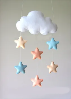 

Nordic Cloud Star DIY Hanging Wall Decorations Baby Room Photography Props Christmas Best Decor Gift Baby Mobile Hanger Ornament