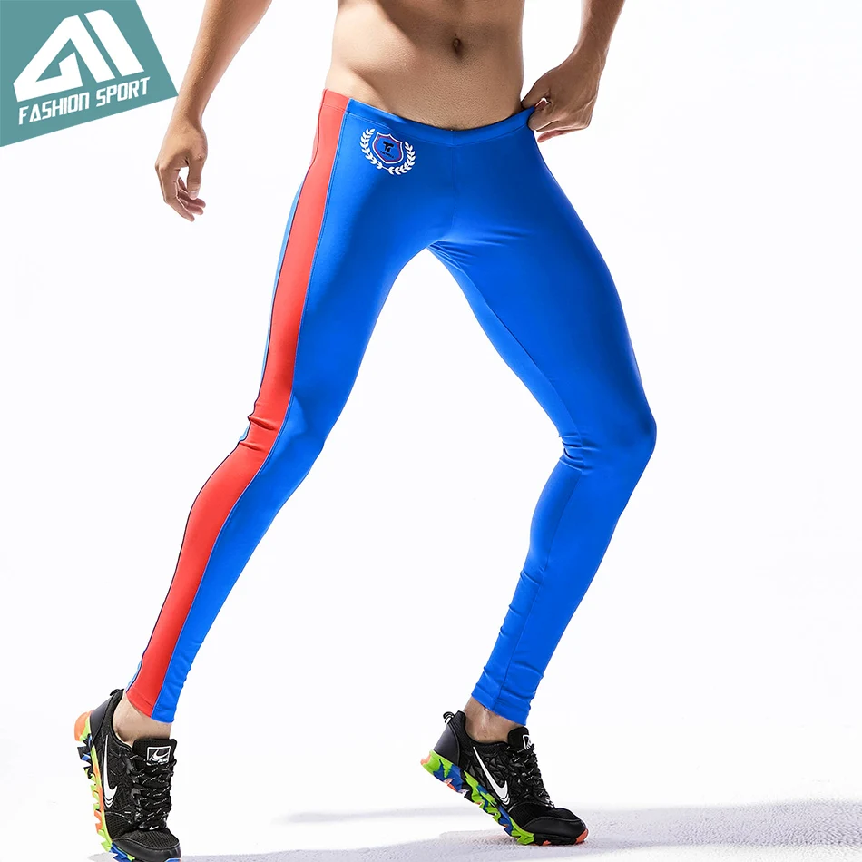 New Skinny Men's Athletic Sport Pants Gym Fitness Tight Long Pant Slim