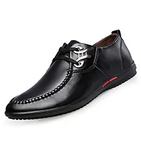 Mode marron Chaussures En D'été Hommes Couture Noir Fond bleu De Cuir Mâle Automne Mou cZqUWO4T5