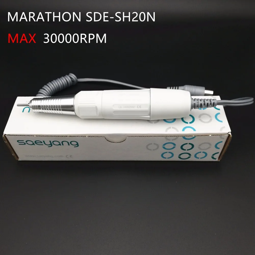 Микромотор Marathon наконечник 30000 об/мин SDE-SH20N ручка с сильным 210 мотор для электрические аксессуары для сверления ногтей Маникюр Искусство