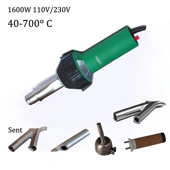 

110V/230V 1600W Hot Air Welding Gun/Torch Waterproof Tank/box Plastic Welding Welder Repair Tools Set+4 Nozzles+Heating Element