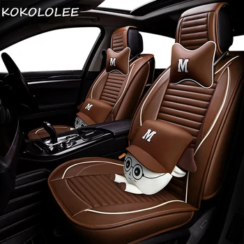 

KOKOLOLEE pu car seat cover set for vw golf 4 5 6 vw lupo volkswagen vw passat b5 b5.5 b6 b7 b8 vw polo 6r 9n auto accessories
