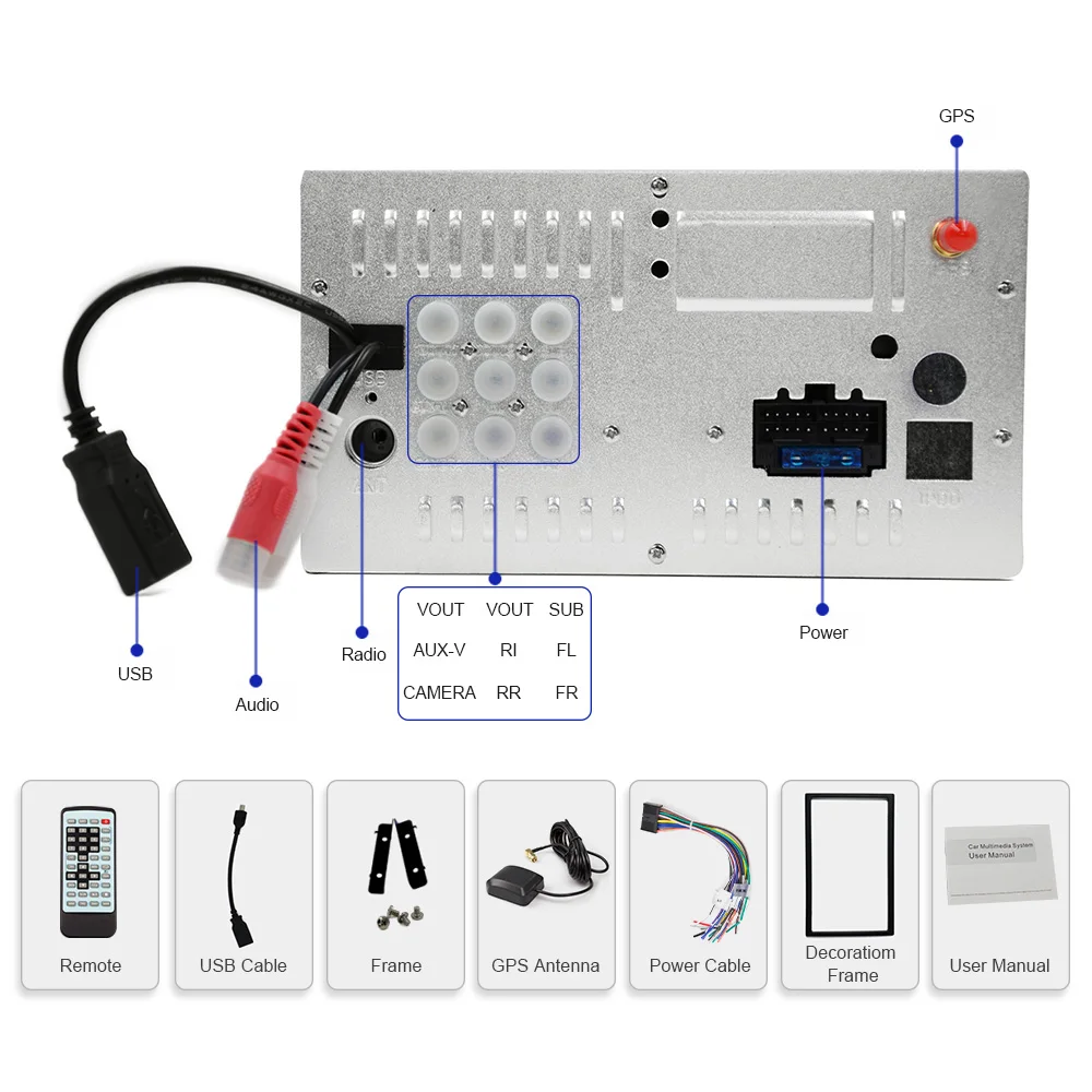 Sale 2019 New Eunavi 2 Din Car Dvd Bluetooth Usb/tf Fm Aux Input Radio Mp5 Player Multimedia Entertainment With Hd Rear View Camera 5