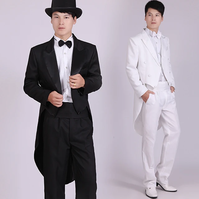 Men's Black Tuxedo Dress Jazz Christmas Magic Show