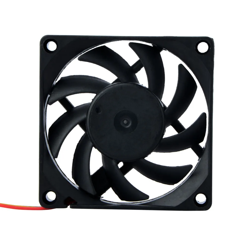 

Computer Case Cooler 3Pin DC 12V 0.18A 70X70X15MM PC CPU Cooling Fan Black Heat Sink Small Cooler Fan