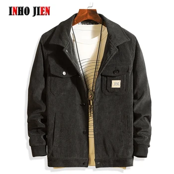 

Spring Autumn Jacket Men Pure Cotton Corduroy Mens Jackets Fashion Hip Hop Coats Male Casual Streetwear Outerwear Brand Clothes