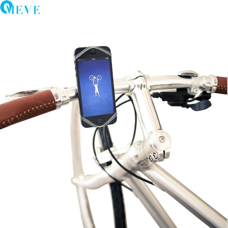 Universal Silicon Smartphone Bike Mount Cell Phone Holder -6713